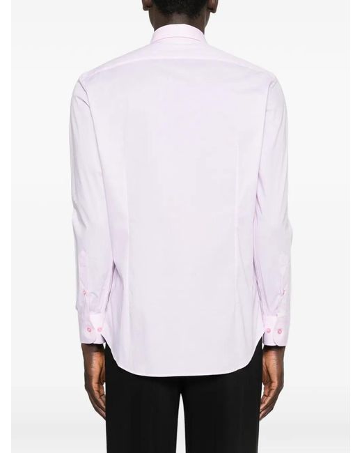 Etro Pink Button-Front Shirt for men