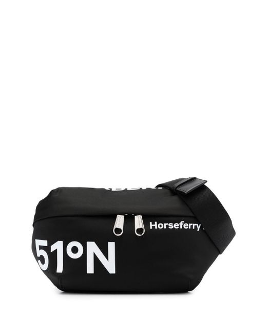 Burberry Black Logo-print Belt Bag for men