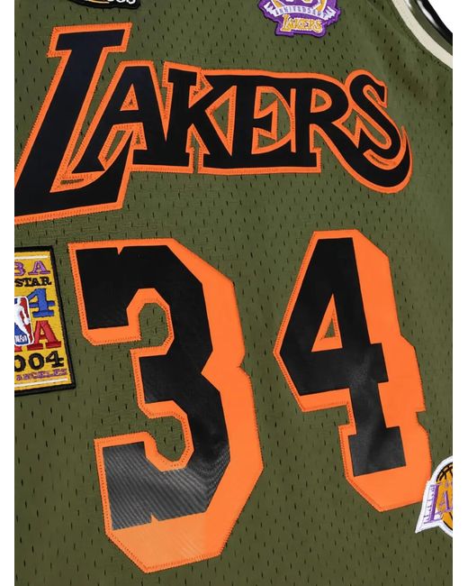 Mitchell & Ness Green Logo Patch Contrast Trims Tank Top for men