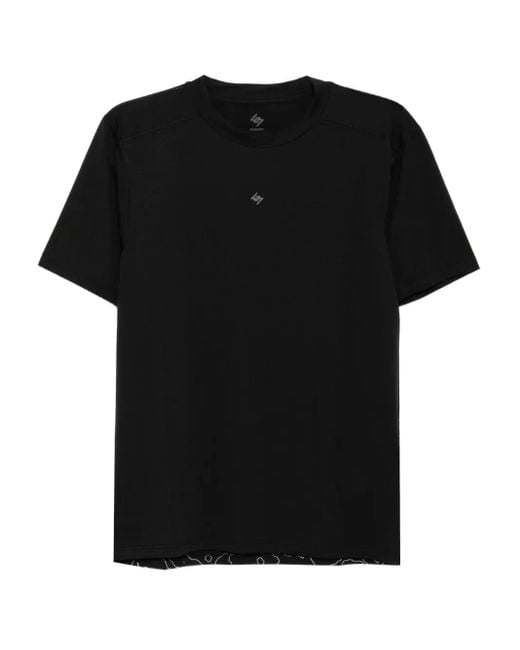 REPRESENT 247 Black Contour Run T-Shirt for men