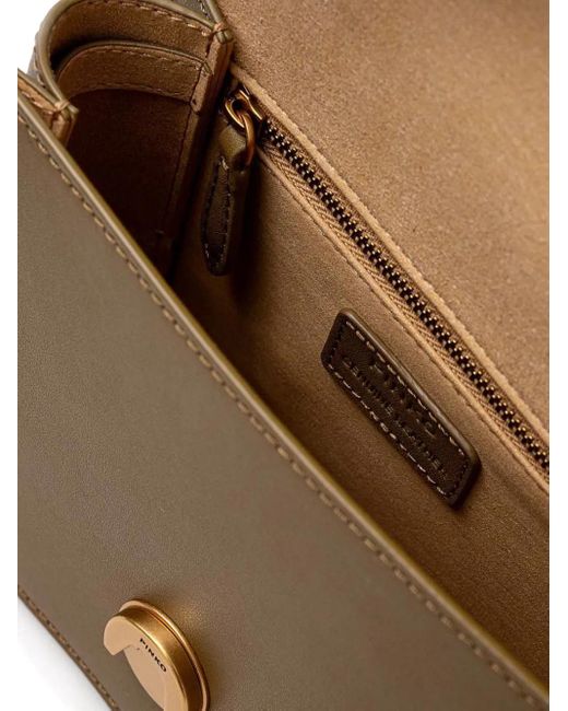 Bolso con asa en el tope Pinko de color Brown