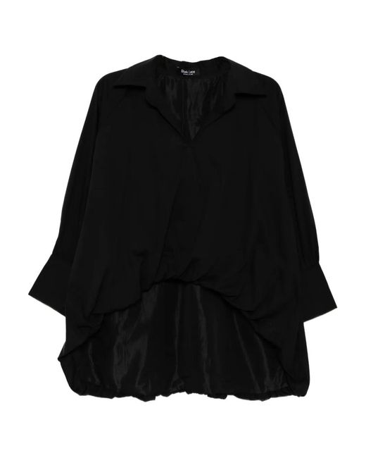 BLAKLACE Black Long-Sleeved Top