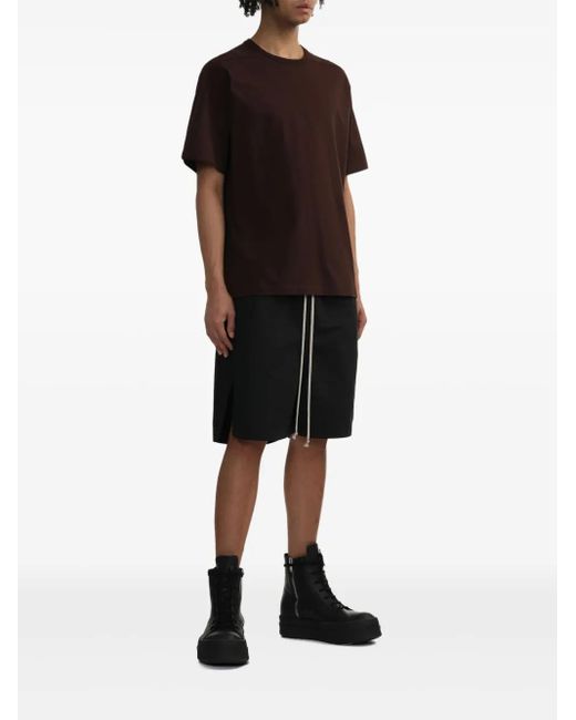 Rick Owens Black Drawstring Shorts for men