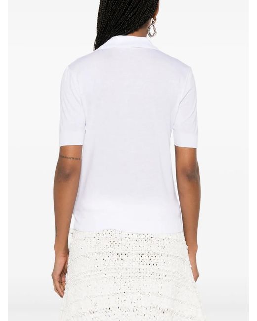 Calvin Klein リブ Tシャツ White