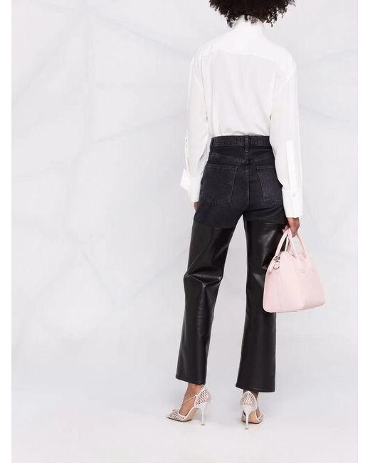 Givenchy White Cut-Out Detail Silk Shirt