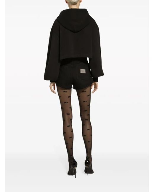 Dolce & Gabbana Black Cotton Hoodie