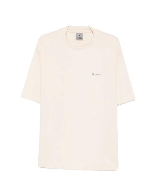 Rhun White Graphic-Print T-Shirt for men