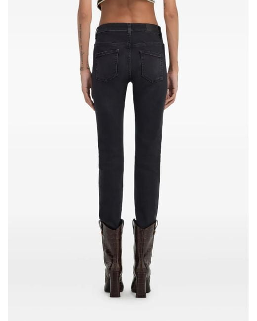 Roberto Cavalli Blue Faded Skinny Jeans