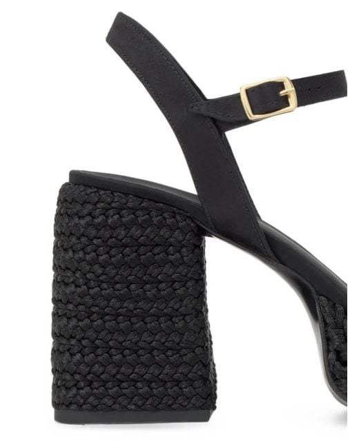 Castaner Black Vilnia Satin Platform Pumps
