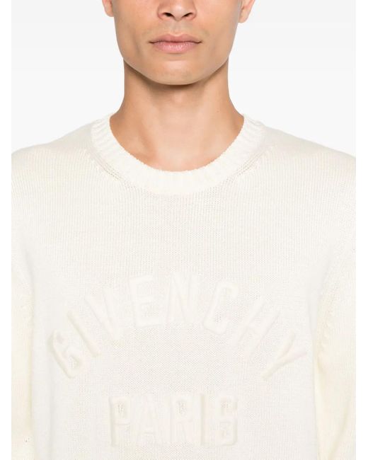 Givenchy Trui Met Geborduurd Logo in het Natural voor heren
