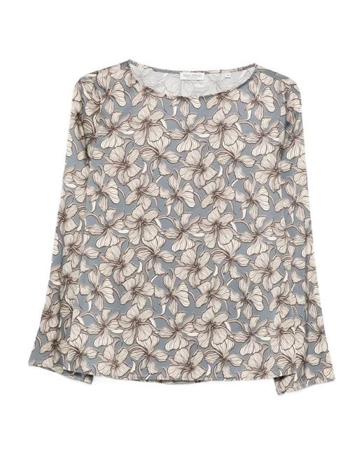 Marc O' Polo Blue Floral Blouse