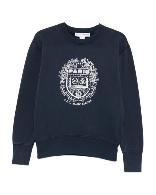 A.P.C. Blue Graphic-Print Sweatshirt