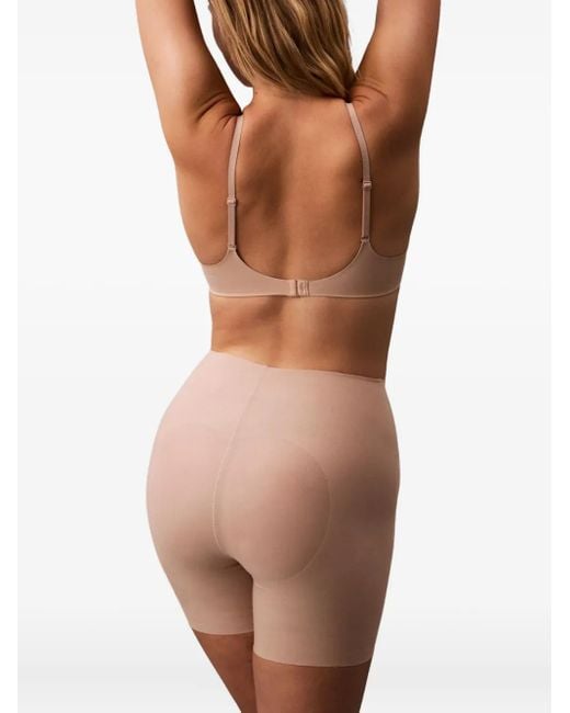 Calvin Klein Natural Short À Empiècements Transparents
