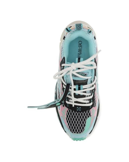 Off-White c/o Virgil Abloh Green Be Right Back Fishnet Sneakers