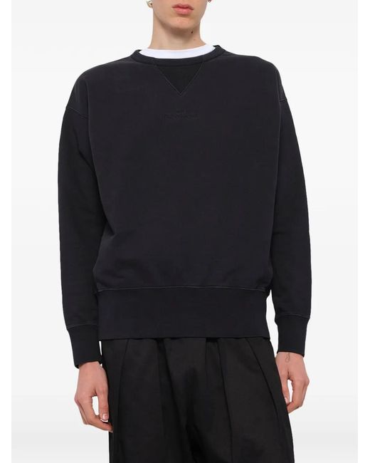 Maison Margiela Blue Crew-Neck Sweatshirt for men