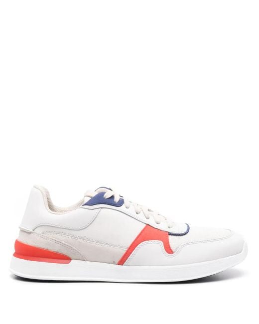 Clarks White Racelite Tor Panelled Sneakers for men