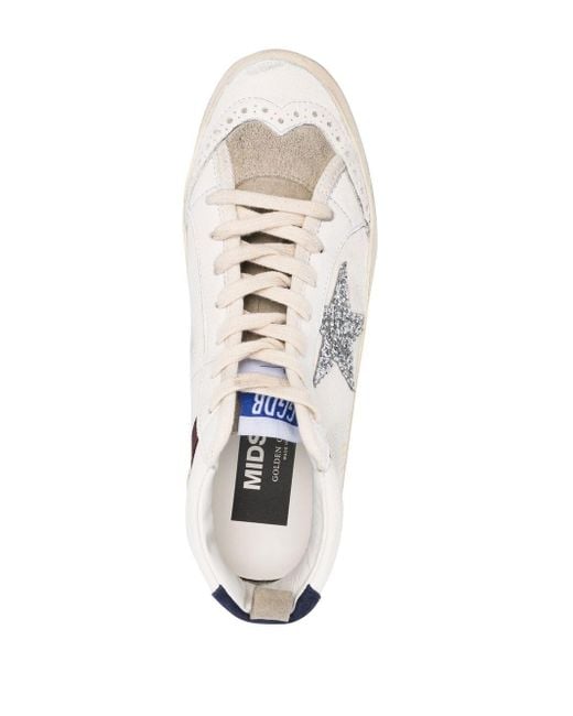Golden Goose Deluxe Brand White Mid Star Sneakers