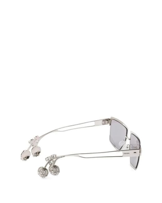Prada White Prada Runway Sunglasses