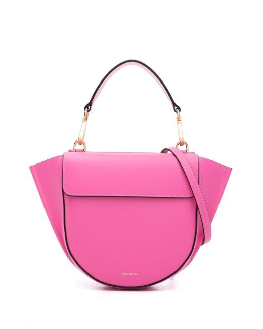 Wandler Pink Mini Hortensia Leather Tote Bag
