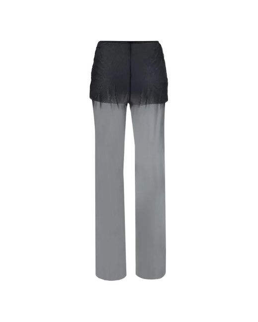 Exilia Gray Balos Mesh-Panel Trousers