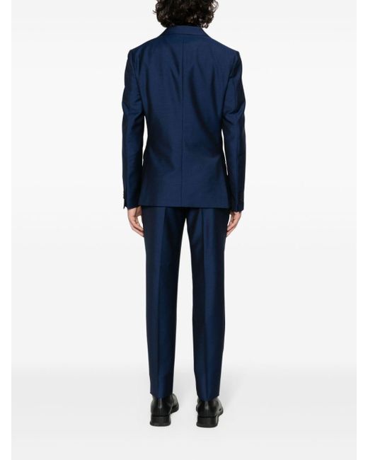 Zegna Blue Single-breasted Suit for men