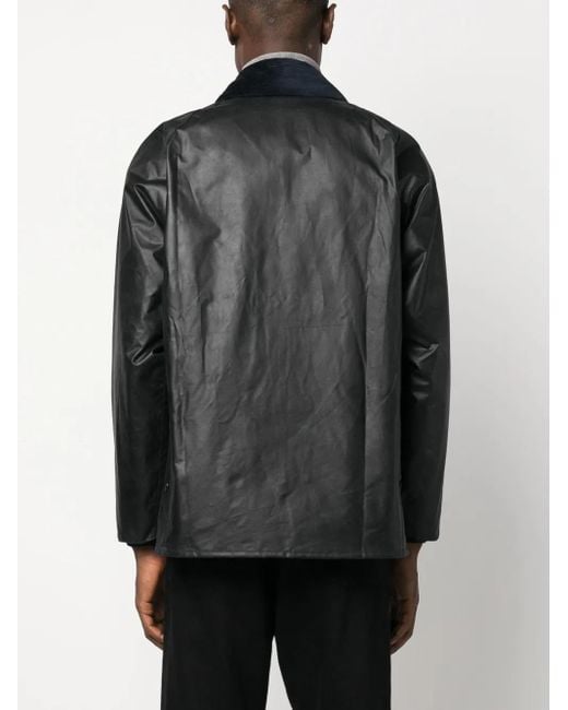 Barbour Black Waxed Cotton Bedale Jacket for men