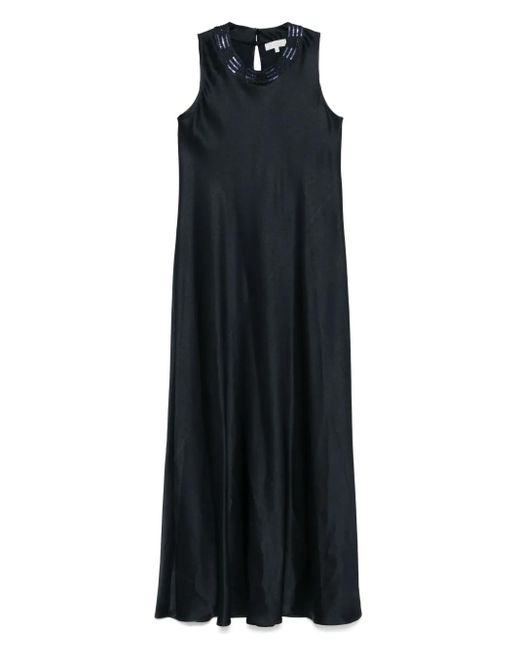 Antonelli Black Sequin-Embellished Maxi Dress