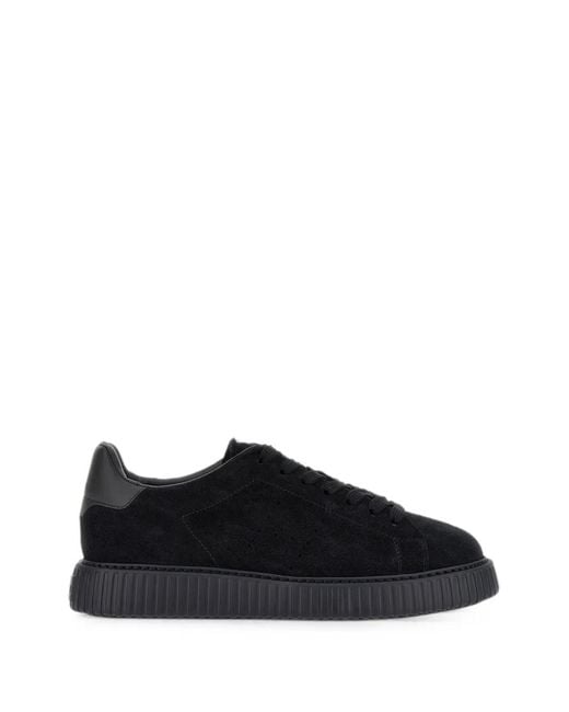 Hogan Black H-Stripes Sneakers for men