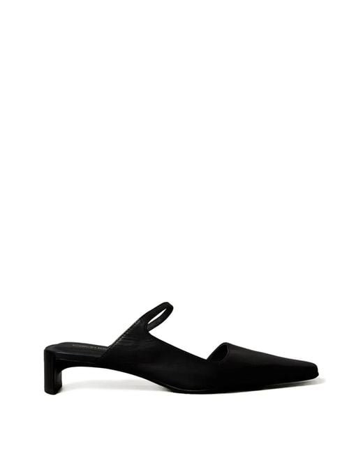 Calvin Klein Black Mules Mit Eckiger Kappe