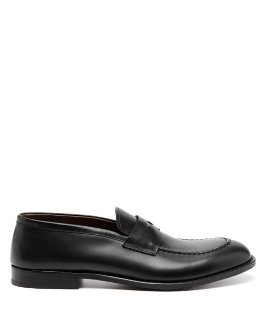 Fratelli Rossetti Penny-slot Leather Loafers in het Black voor heren