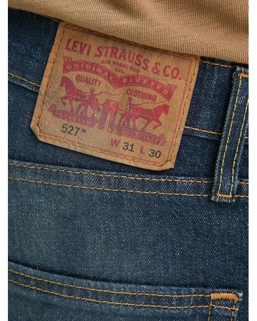 Levi's Blue 527 Five-Pockets Jeans for men
