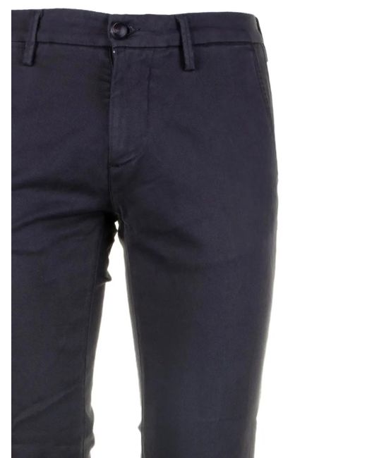 Re-hash Blue Cuffed Trousers for men