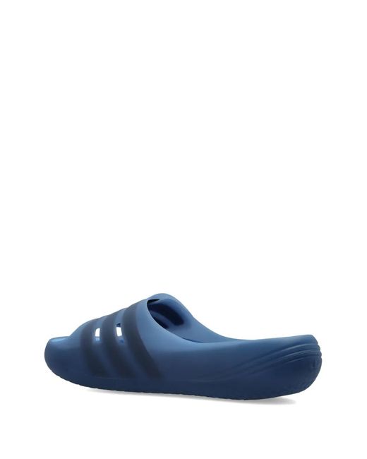 adidas Adislide Three-Stripe Slides in Blue | Lyst UK