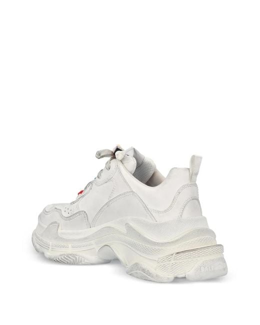 Balenciaga White "Triple S Sporty" Sneaker