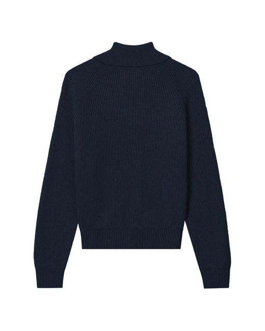 Chocoolate Blue Heart-Patch Cardigan