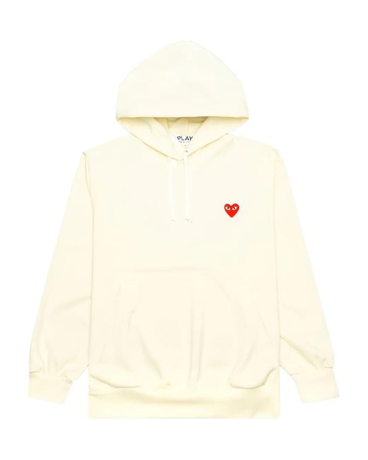 COMME DES GARÇONS PLAY Natural Heart-Logo Zip-Up Hoodie