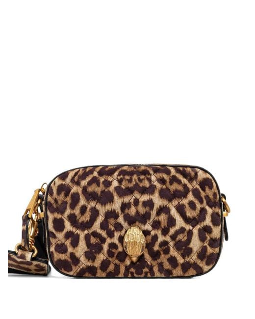 Borsa A Tracolla Con Stampa di Kurt Geiger in Brown
