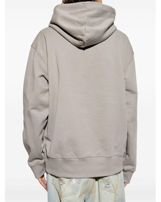 DIESEL Gray S-Macs-Hood-Od Hoodie for men