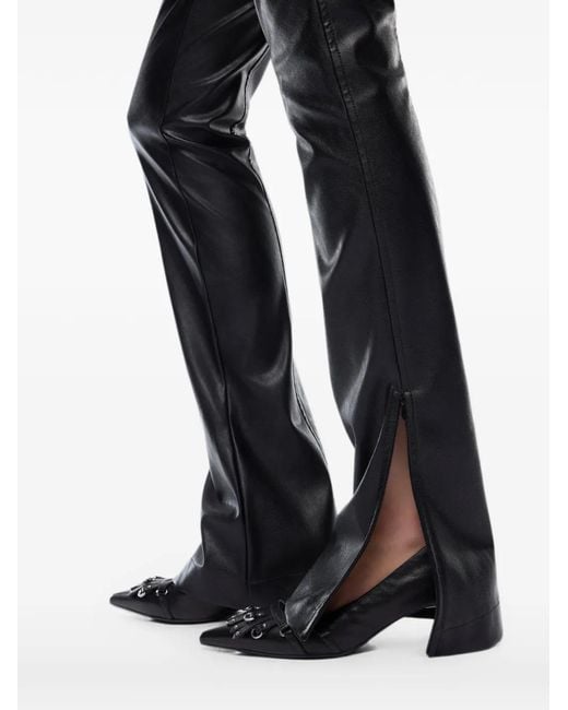 Pinko Black Split-Cuff Trousers