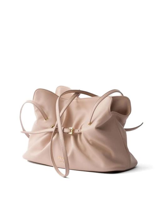 Prada Pink Dada Small Nappa Leather Bag