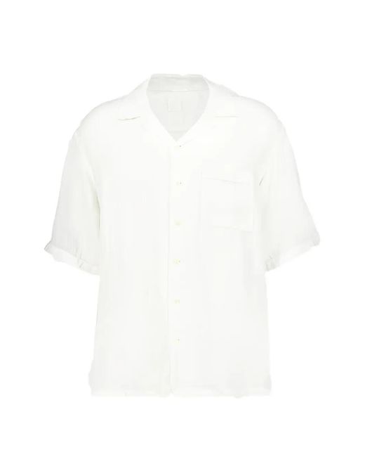 120% Lino White Linen Shirt for men