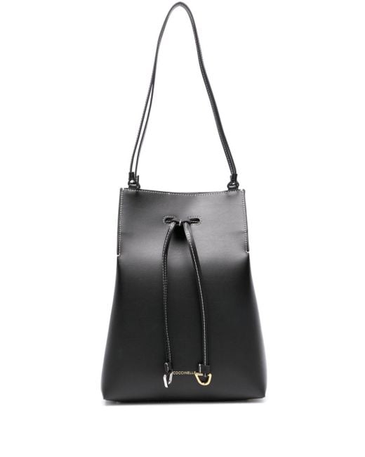 Coccinelle Black Medium Roundabout Bucket Bag