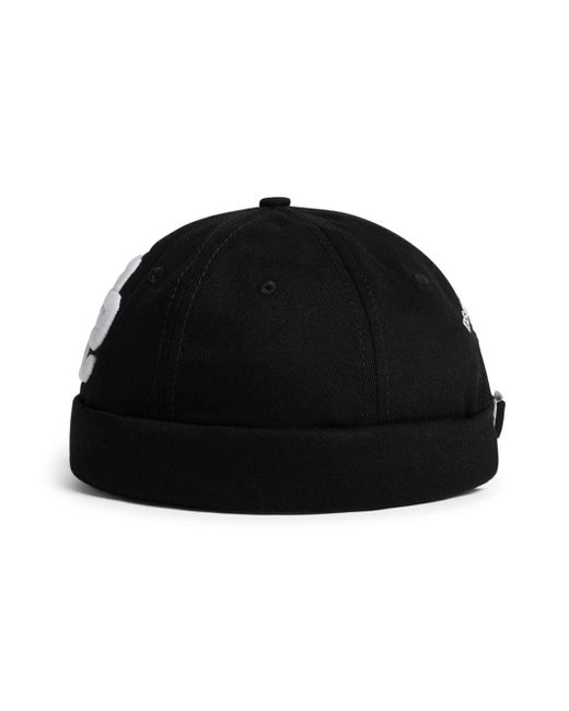 DSquared² Black Ds Cotton Docker Cap for men