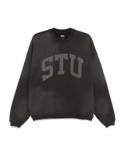 Stussy ロゴ スウェットシャツ Black