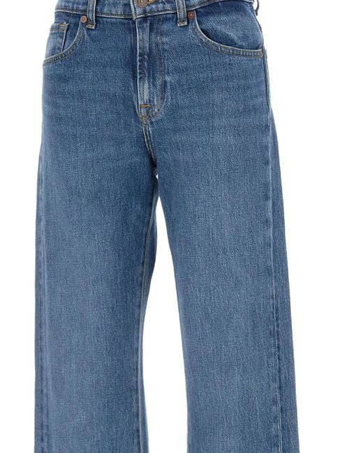7 For All Mankind ハイウエスト ジーンズ Blue