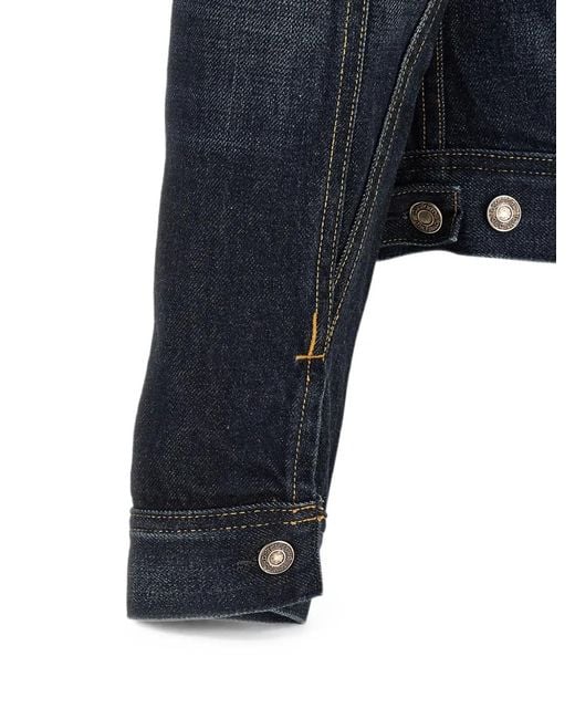 Tom Ford Blue Selvedge Denim Icon Jacket for men