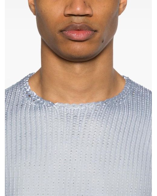 Comme des Garçons White Knitted T-Shirt for men