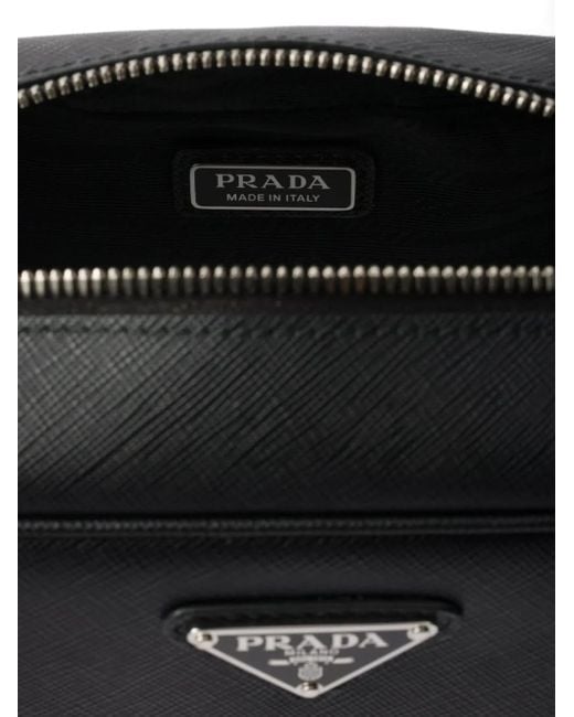 Prada Clutch aus Saffiano-Leder in Black für Herren