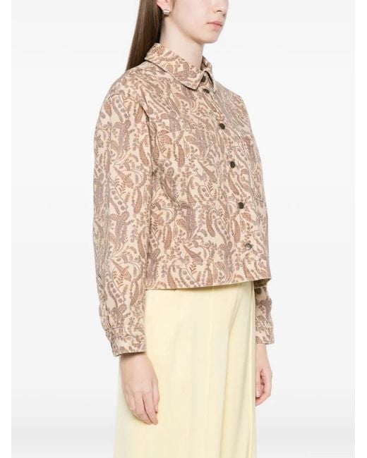 Ba&sh Natural Tullia Paisley Cotton Jacket
