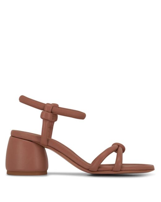 Gianvito Rossi Brown Cassis Leather Sandals